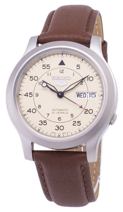 Seiko 5 Military SNK803K2-SS5 Automatic Brown Leather Strap Men's Watch