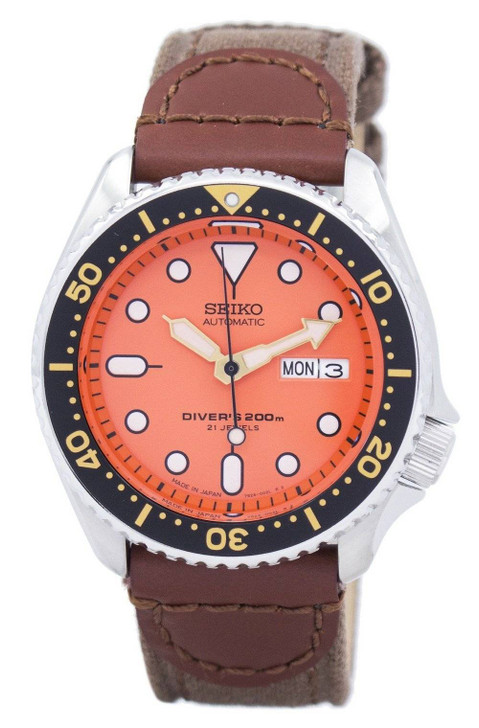 Seiko Automatic Diver's Canvas Strap SKX011J1-NS1 200M Men's Watch