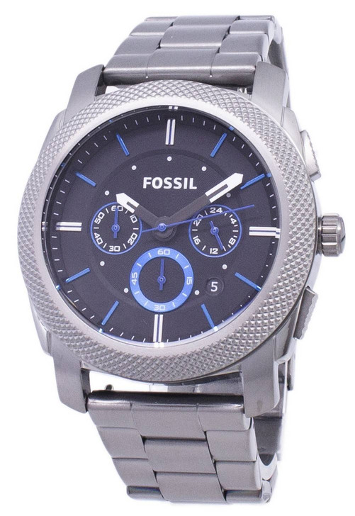 Fossil Machine Quartz Chronograph Black Dial Gunmetal Ion-Plated