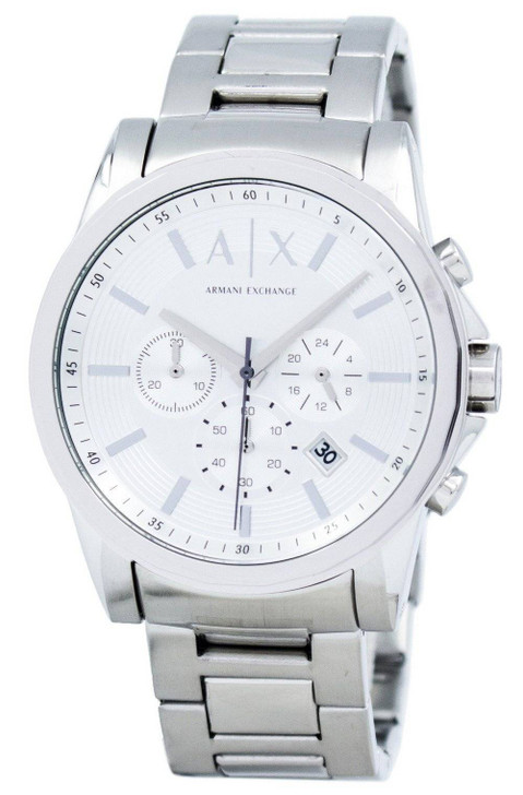 Armani Exchange Chronograph Silver-Tone Dial AX2058 Men's Watch