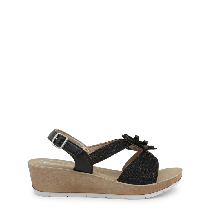 Inblu RN000005 Women Sandals, Black (108451)