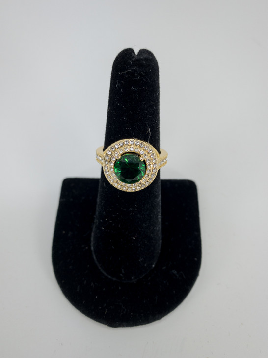 Charter Club Women Green Stone Solitaire Ring (18608140-P)