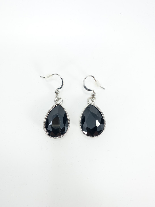 Charter Club Women Black Drop Earrings (15244376-P)