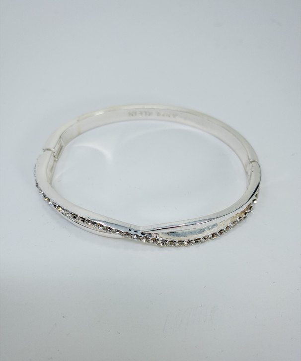 Anne Klein Women Pave Crystal Bangle Bracelet (17975165-P)