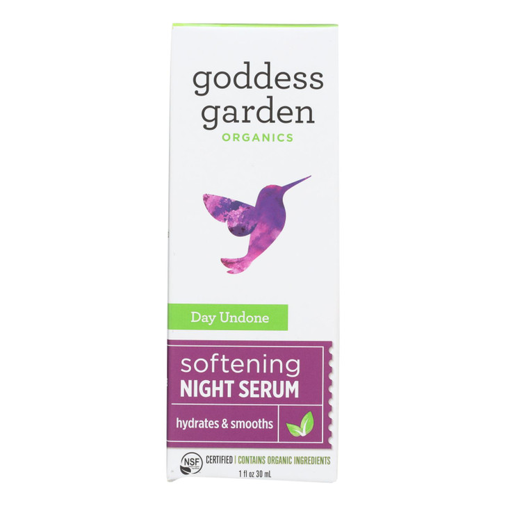 Goddess Garden Undone Sun-Repair Softening Night Serum - Case of 4 - 1 fl oz.
