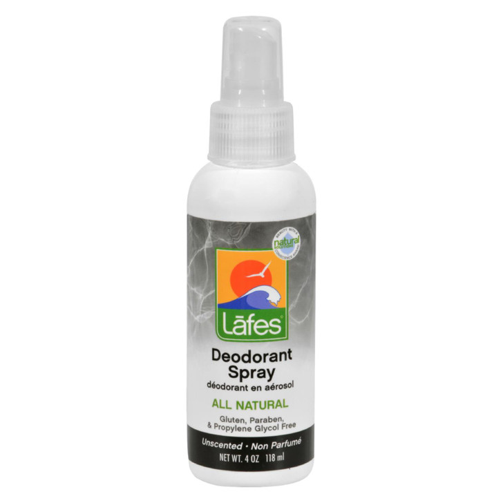 Lafe's Natural Body Care Deodorant Spray with Aloe - 4 fl oz