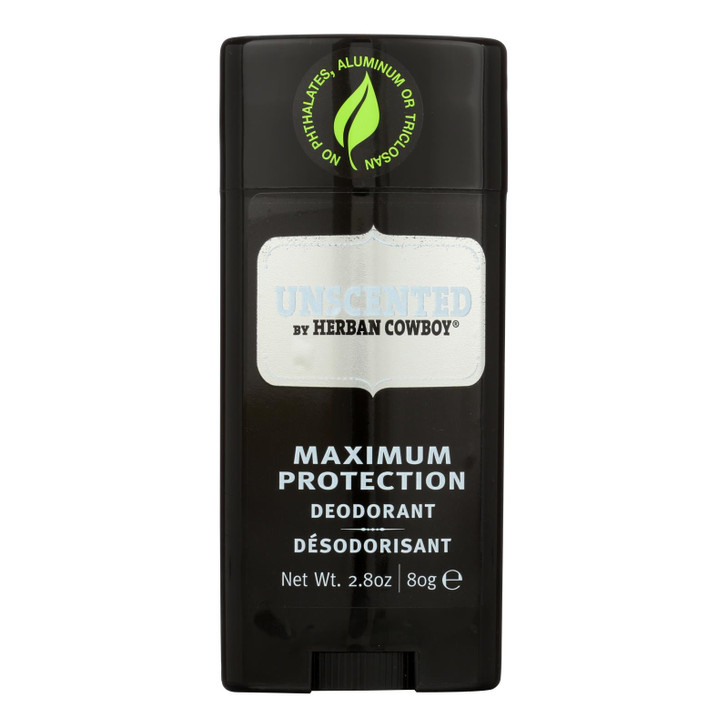 Herban Cowboy Deodorant Unscented - 2.8 oz