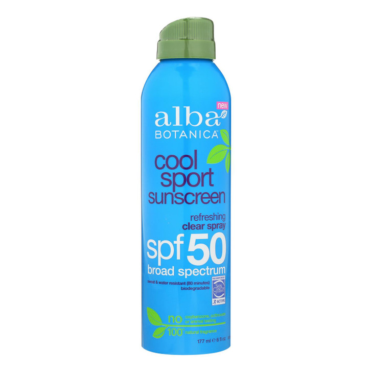 Alba Botanica Sunscreen - Cool Sport - SPF 50 - 6 fl oz