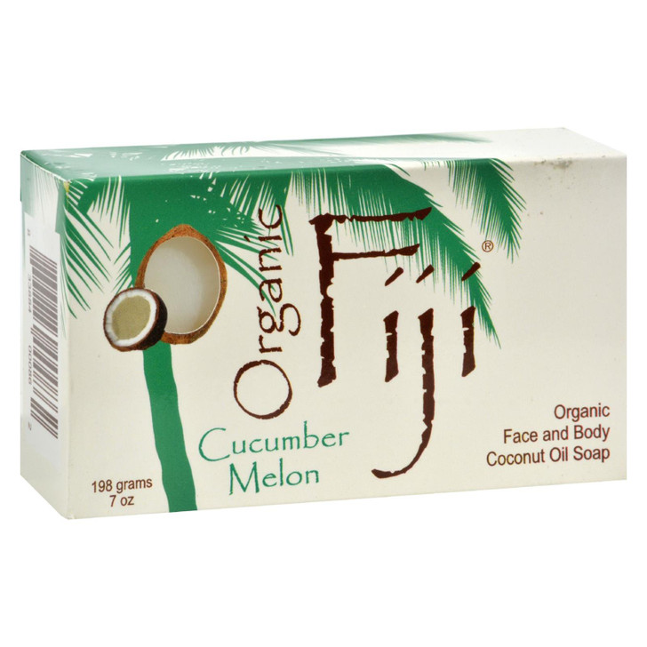 Organic Fiji Coconut Oil Soap Organic Cucumber - 7 oz