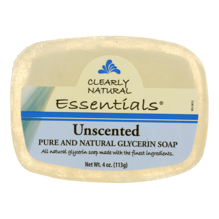 Clearly Natural Glycerine Bar Soap Unscented - 4 oz