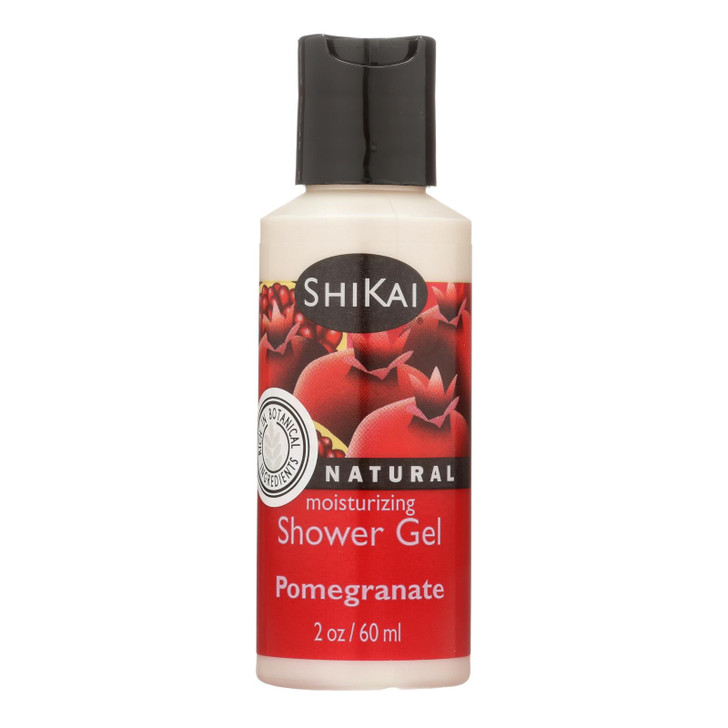Shikai Products Shower Gel - Pomegranate Trial Size - 2 oz - Case of 12