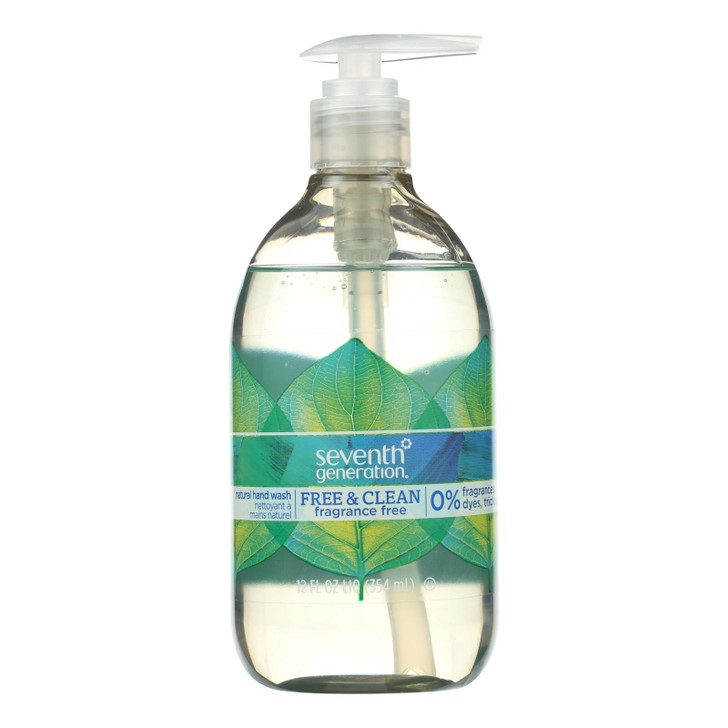 Seventh Generation Hand Wash - Natural - Free Cln Unsc - 12 fl oz - 1 Case