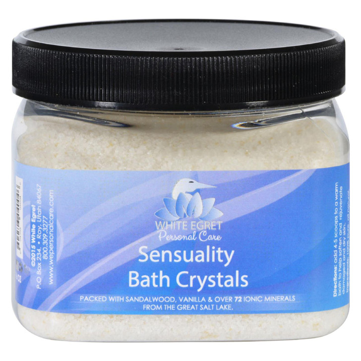 White Egret Bath Crystals - Sensuality - 16 oz