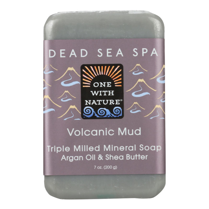 One With Nature Mud Soap - Volcanic - Case of 6 - 7 oz.