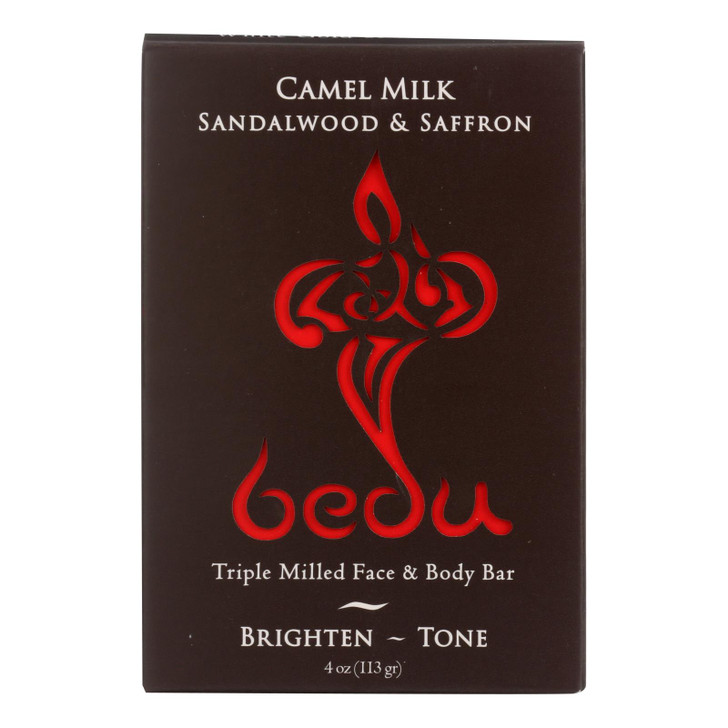 Bedu Face and Body Bar - Sandalwood and Saffron - Case of 6 - 4 oz.