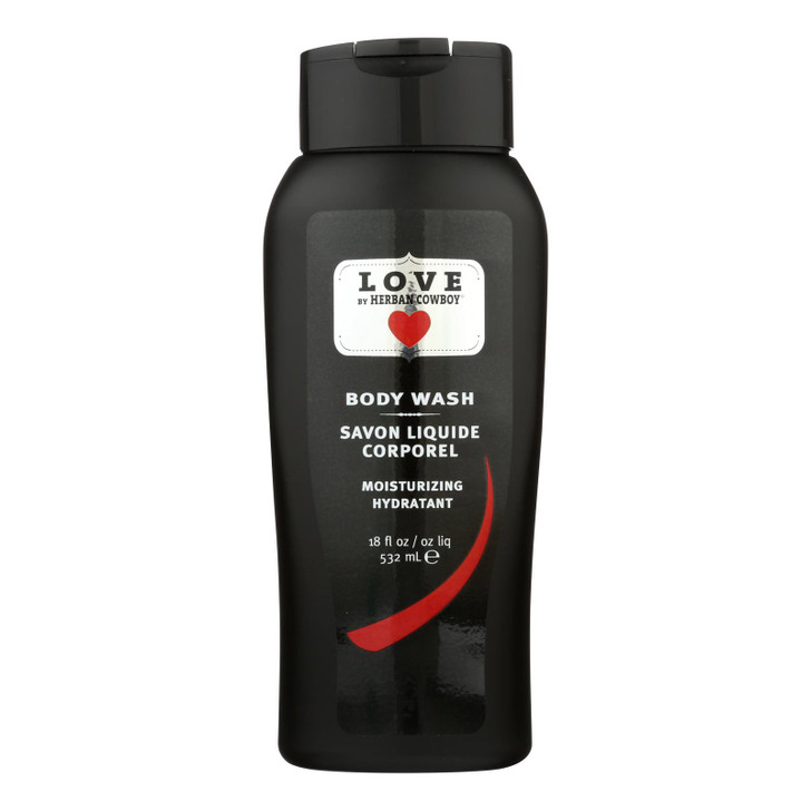 Herban Cowboy Body Wash Love - Case of 18 - 18 fl oz.