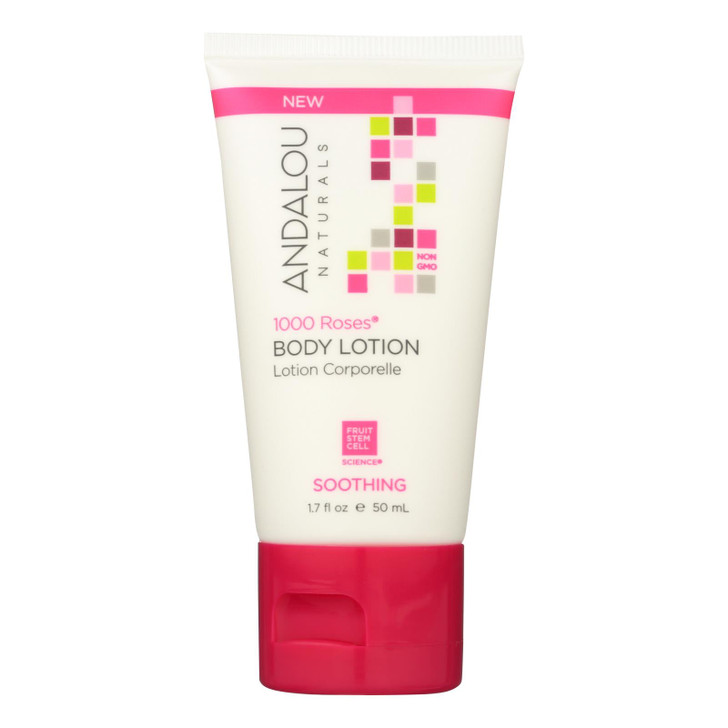 Andalou Naturals Lotion - 1000 Roses - Case of 6 - 1.7 fl oz.