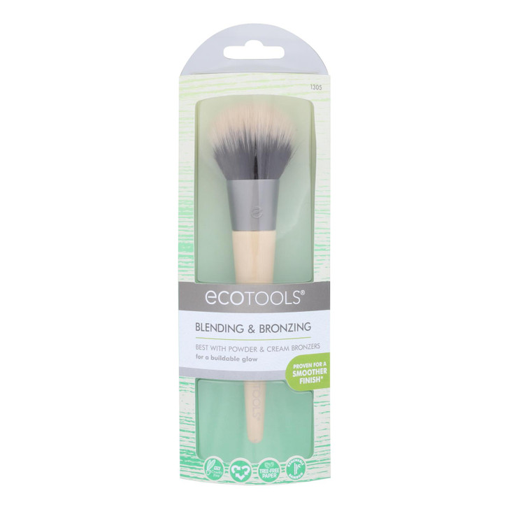 Eco Tool Blending and Bronzing Makeup Brush - Case of 2 - 1 Count
