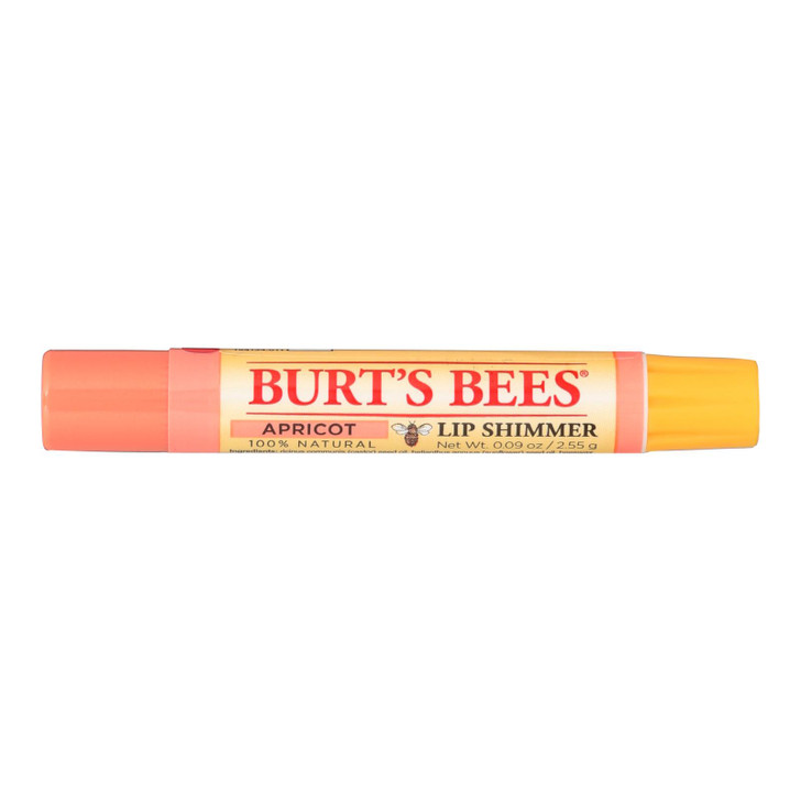 Burts Bees - Lip Shimmer - Apricot - Case of 4 - 0.09 oz