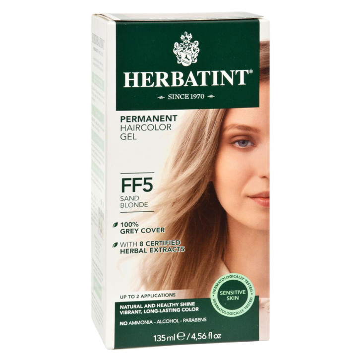 Herbatint Permanent Herbal Haircolour Gel FF5 Sand Blonde - 1 Kit