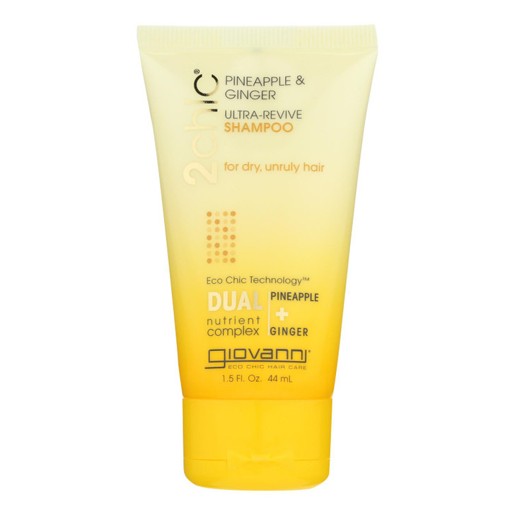Giovanni Hair Care Products Shampoo - Pineapple and Ginger (Travel Size) - Case of 12 - 1.5 fl oz.