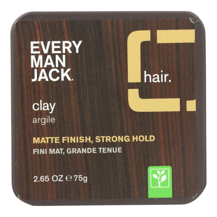 Every Man Jack Hair Clay - Sandalwood - 2.65 oz