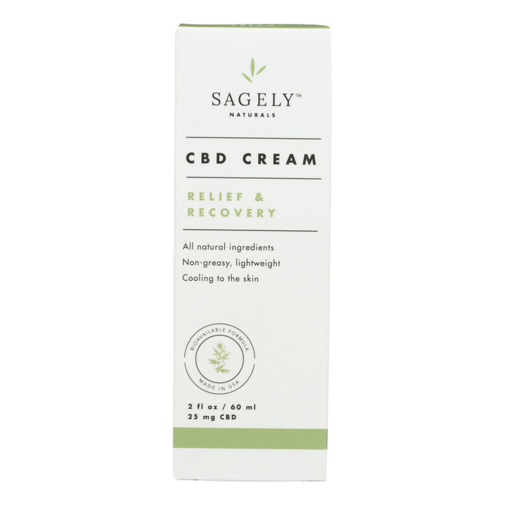 Sagely Naturals - Cbd Cream Relief/recovery - EA of 1-2 FZ