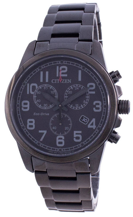 Citizen Chandler Chronograph Black Dial Eco-Drive AT0205-52E 100M Men's Watch