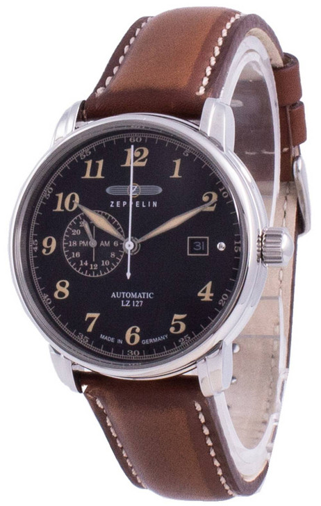 Zeppelin LZ127 Graf Black Dial Automatic 8668-2 86682 Men's Watch