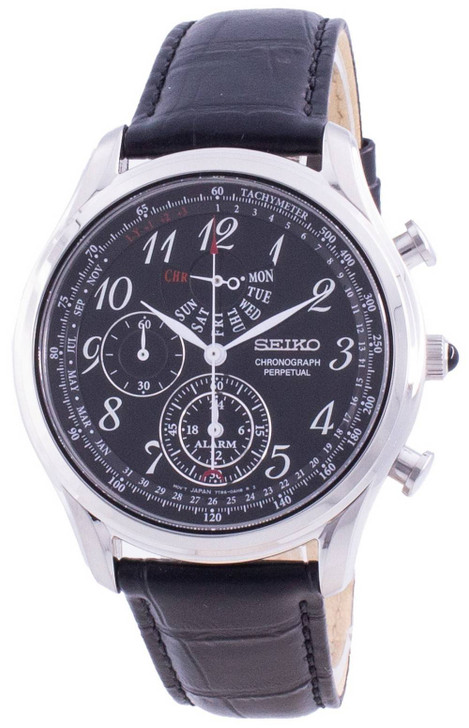 Seiko Chronograph Perpetual SPC255 SPC255P1 SPC255P Quartz Tachymeter Men's Watch