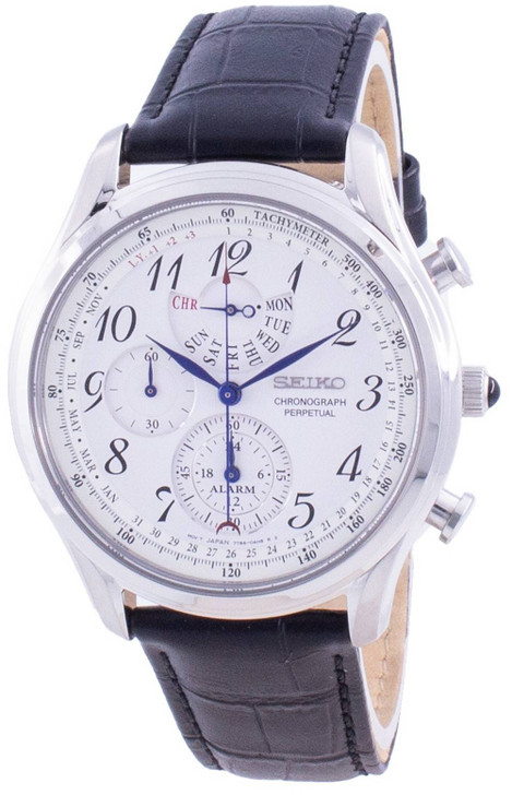 Seiko Chronograph Perpetual SPC253 SPC253P1 SPC253P Quartz Tachymeter Men's Watch