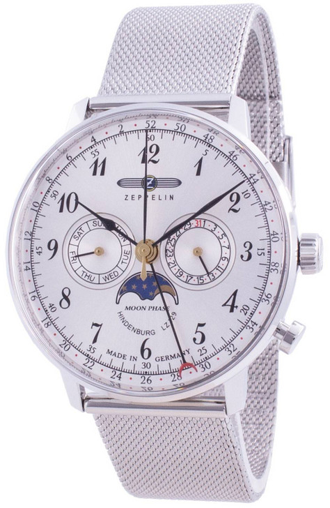 Zeppelin Hindenburg LZ129 7036M-1 7036M1 Quartz Moon Phase Men's Watch