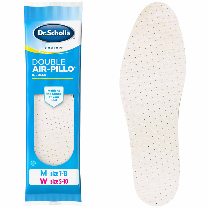 Dr. Scholl's Women's Double Air-Pillo Shock Absorber Insoles (Size 5-10)