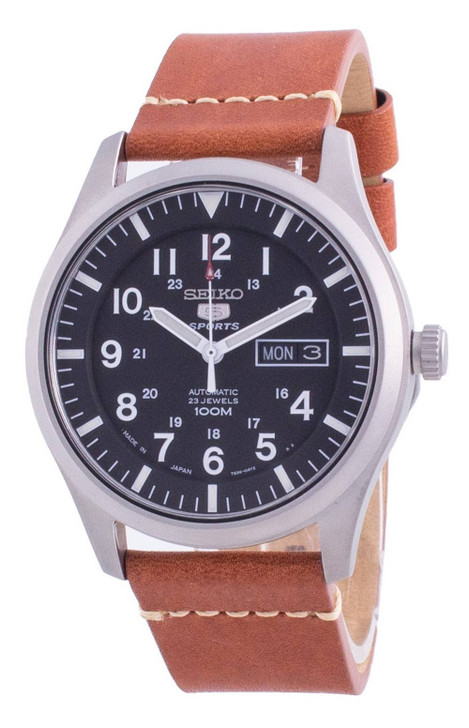 Seiko 5 Sports Black Dial Automatic SNZG15J1-var-LS21 100M Men's Watch