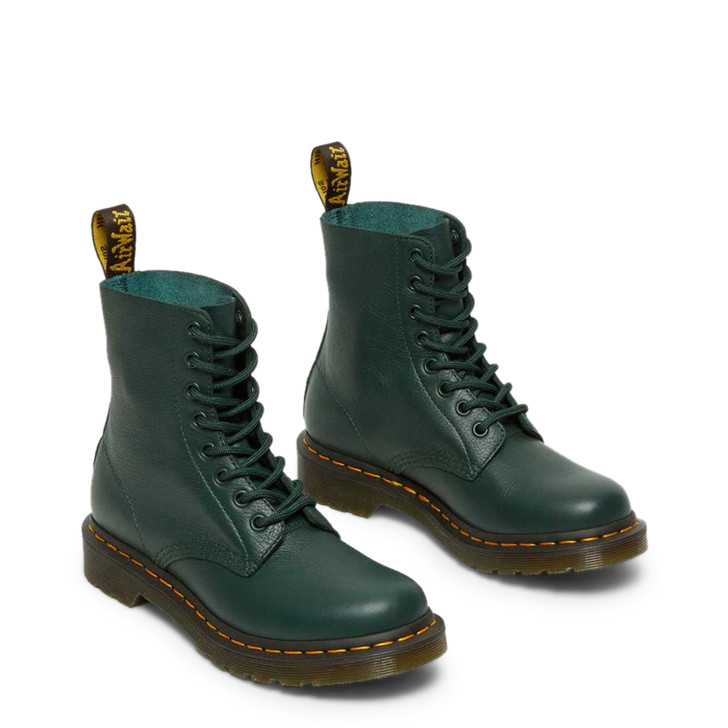 Dr Martens Women Leather Ankle boots, Green (124892)