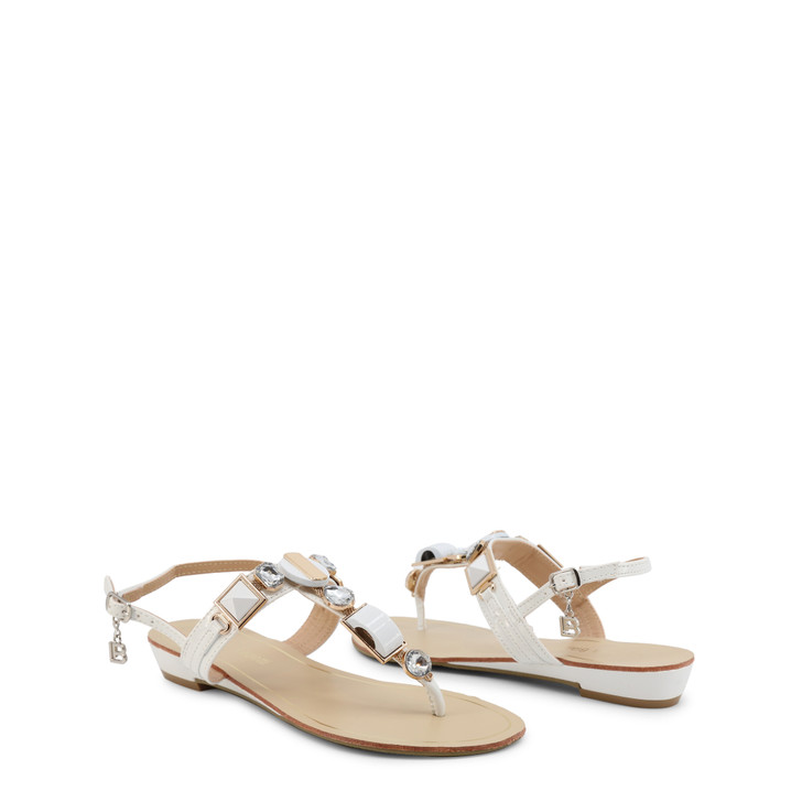 Laura Biagiotti Women Flip Flops, White (124681)