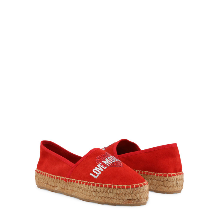Love Moschino Women Leather Slip-on, Red (116013)