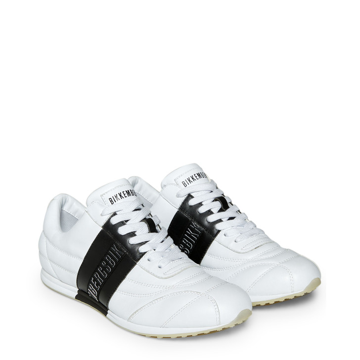 Bikkembergs Men Leather Sneakers, White (114921)