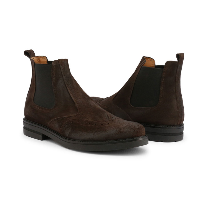 Duca di Morrone Men Suede Ankle boots, Brown (114862)