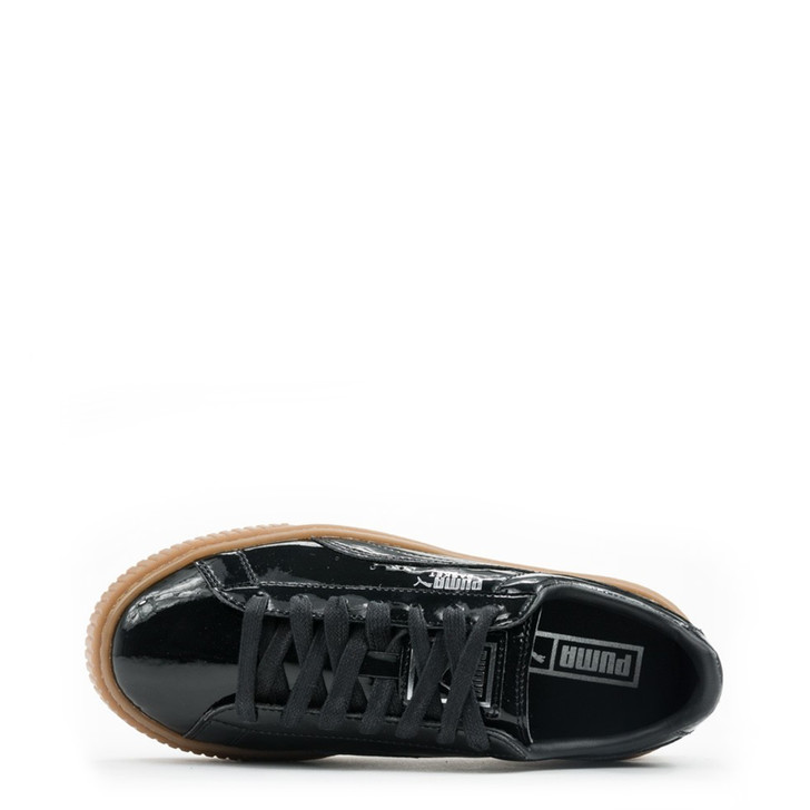 Puma Women Leather Sneakers, Black (95787)