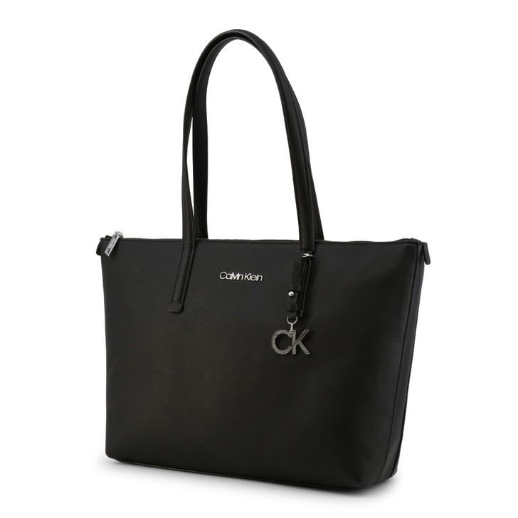 Calvin Klein Women Polyurethane Shopping bags, Black (125895)