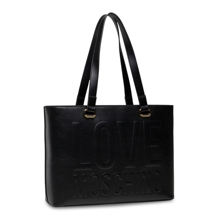 Love Moschino Women Polyurethane Shopping bags, Black (125746)