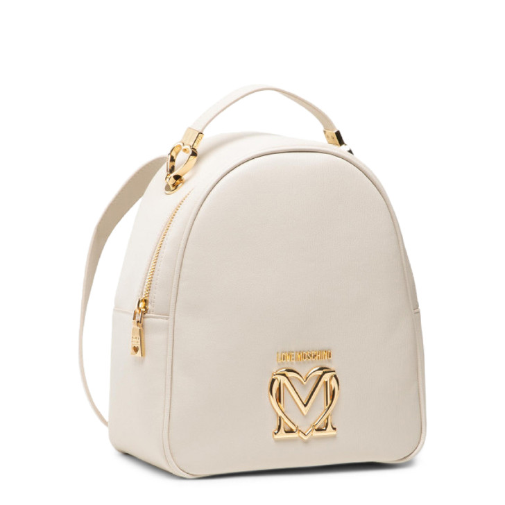 Love Moschino Women Polyurethane Rucksacks, White (125533)