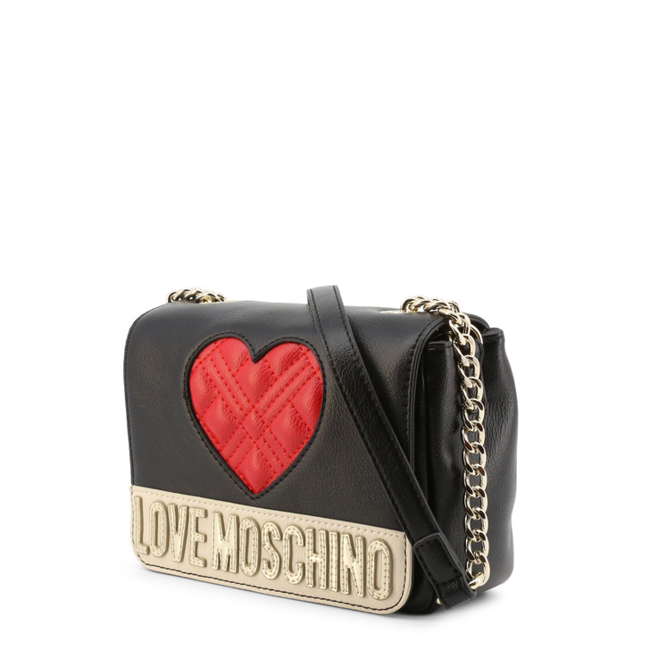 Love Moschino Women Polyurethane Crossbody Bags, Black (125507)