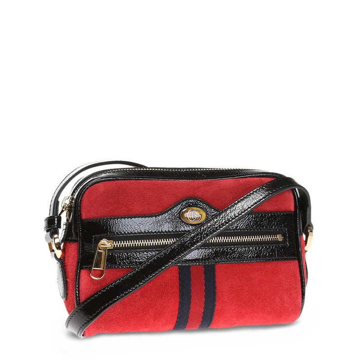 Gucci Women Suede Crossbody Bags, Red (124413)