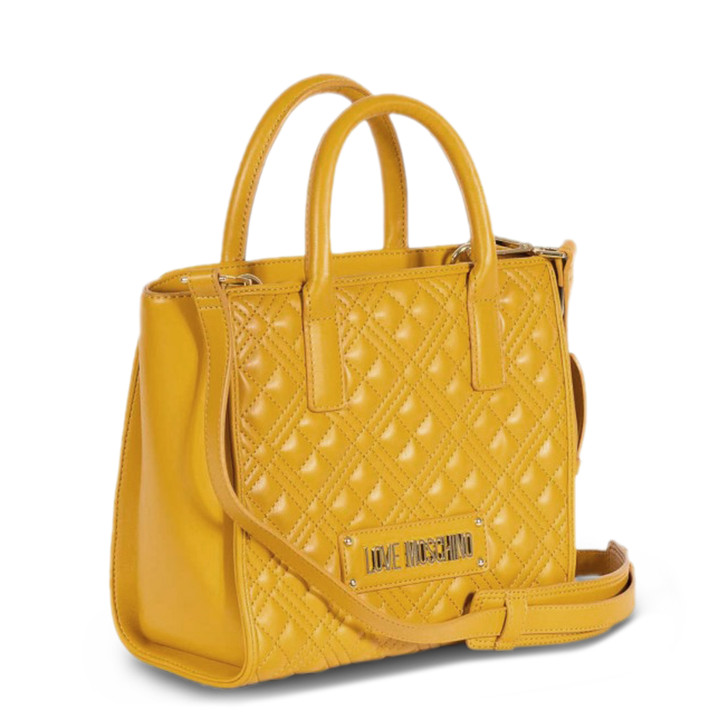 Love Moschino Women Polyurethane Handbags, Yellow (122642)