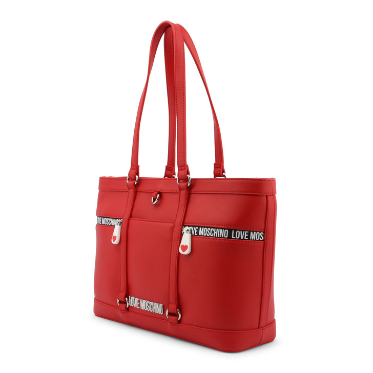 Love Moschino Women Polyurethane Shopping bags, Red (121394)