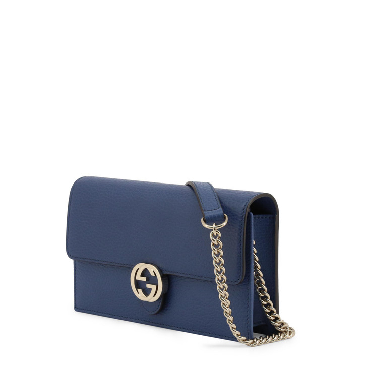 Gucci Women Leather Crossbody Bags, Blue (113766)