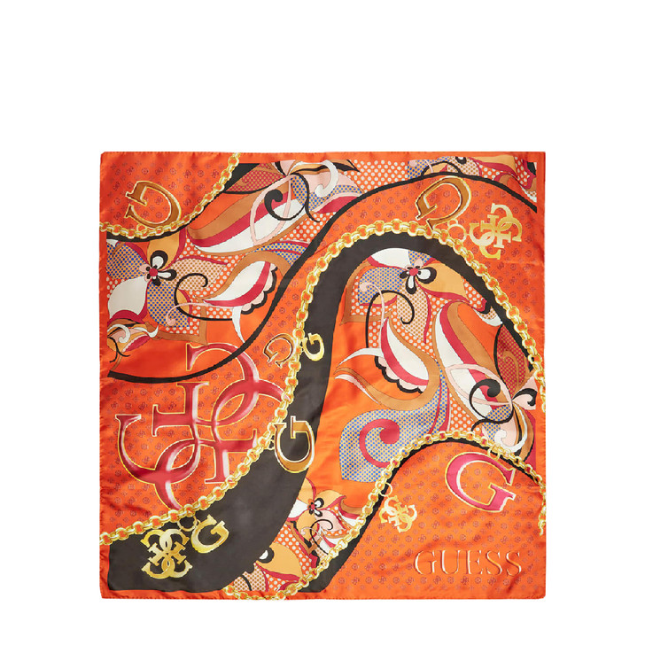 Guess Women Silk Scarves, Orange (124456)