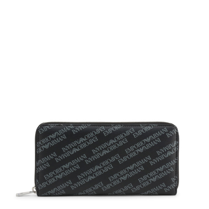 Emporio Armani Men Polyester Wallets, Black (104403)